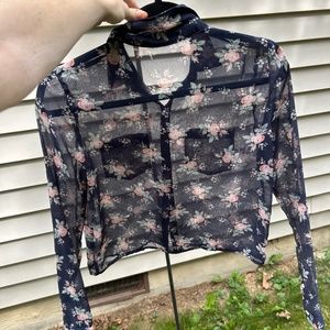 Sheer Rose Aeropostale Blouse